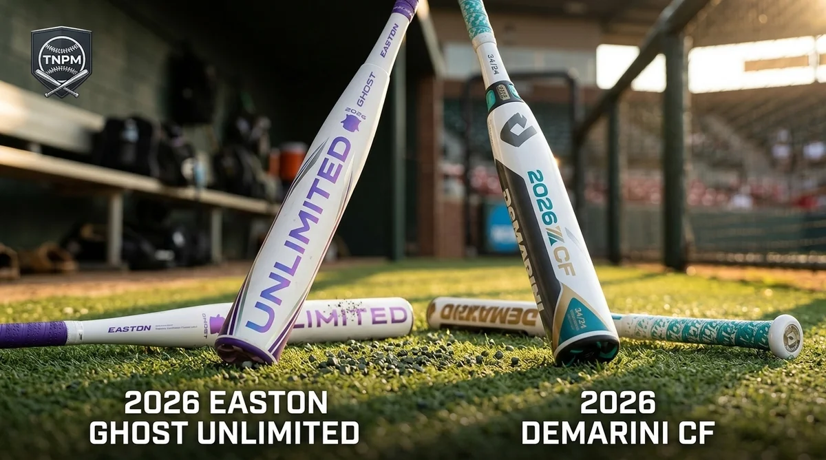2026 Easton Ghost Unlimited vs DeMarini CF fastpitch bat side-by-side comparison