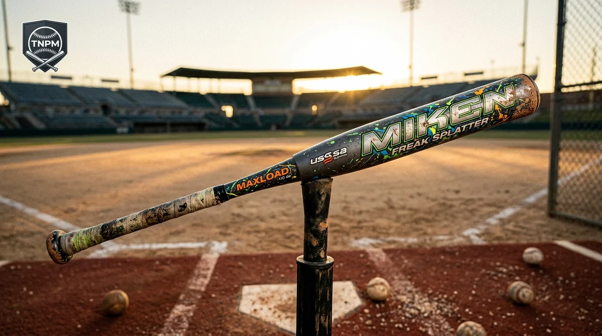 2026 Miken Freak Splatter USSSA Maxload 2-piece slowpitch softball bat review