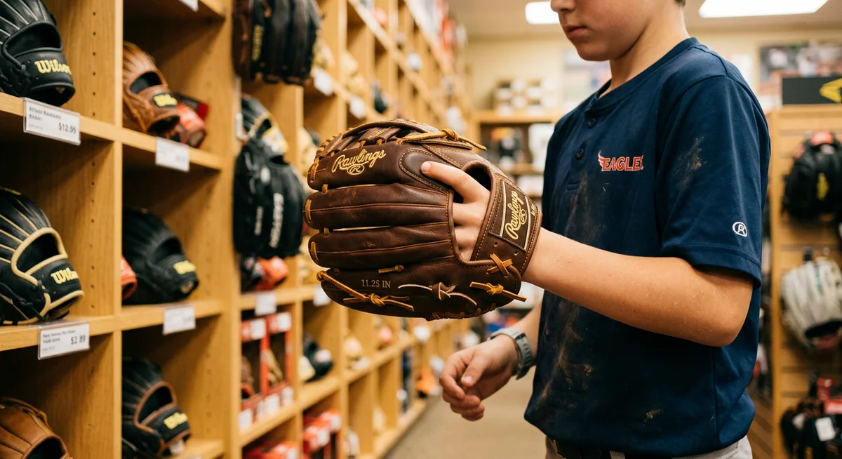 baseball glove size calculator tool — find your glove size by age position and sport